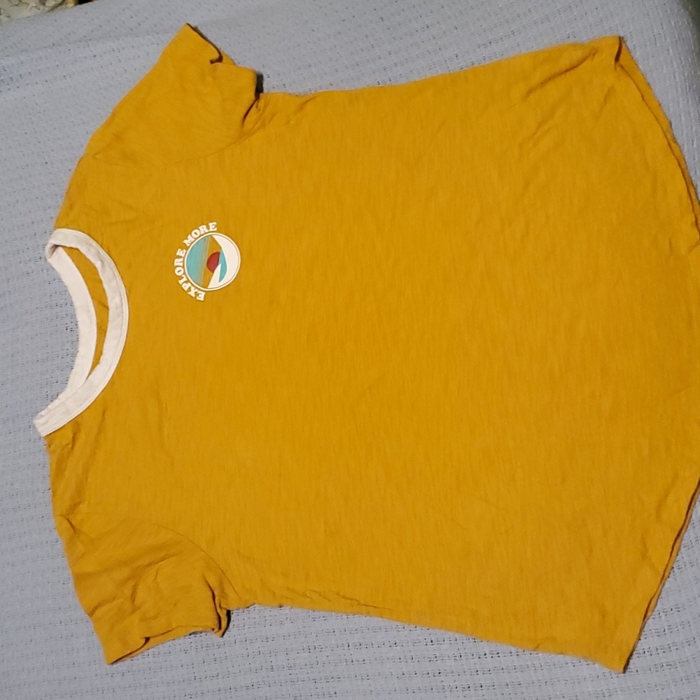 Golden yellow Explore More shirt